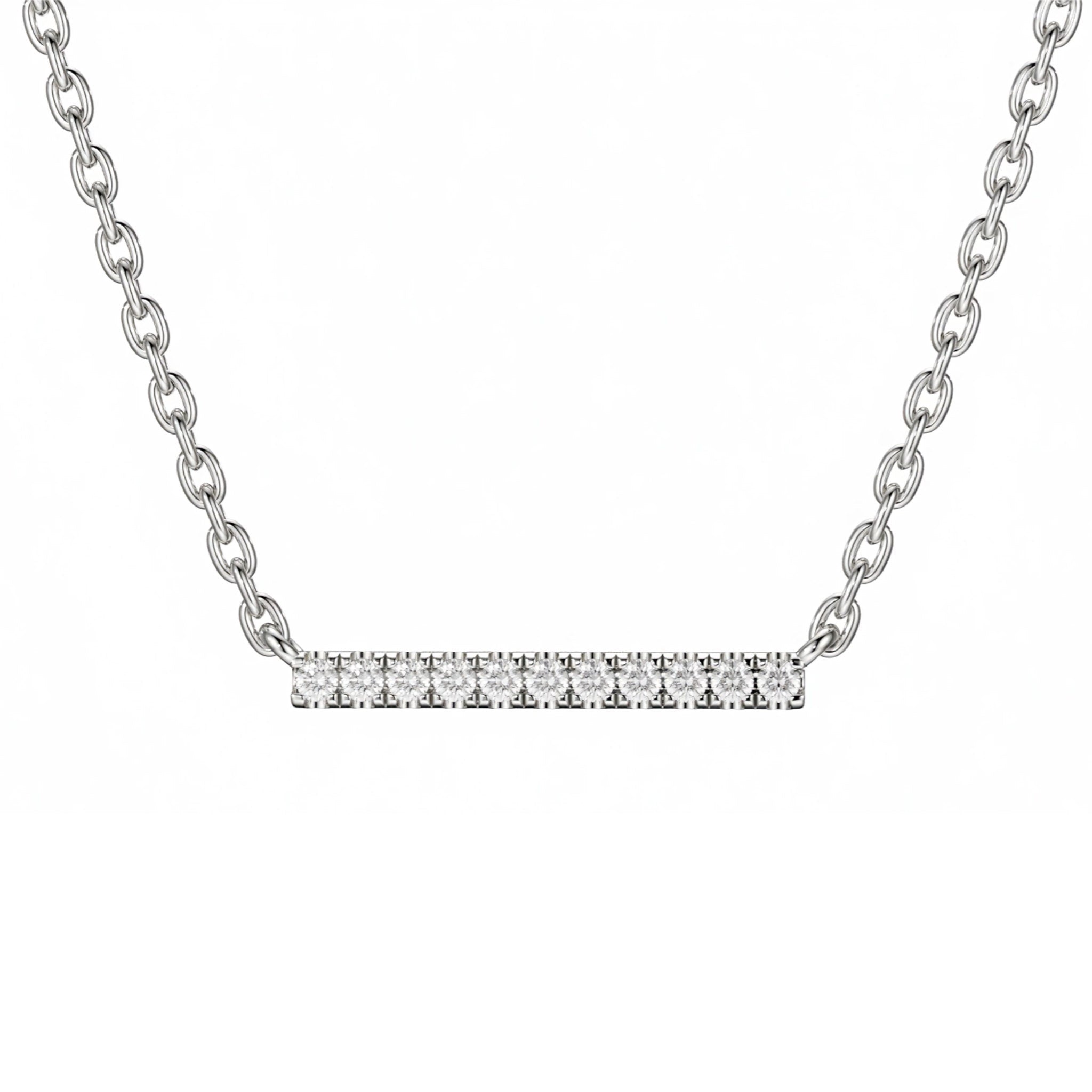 Full Diamond Bar Pendants